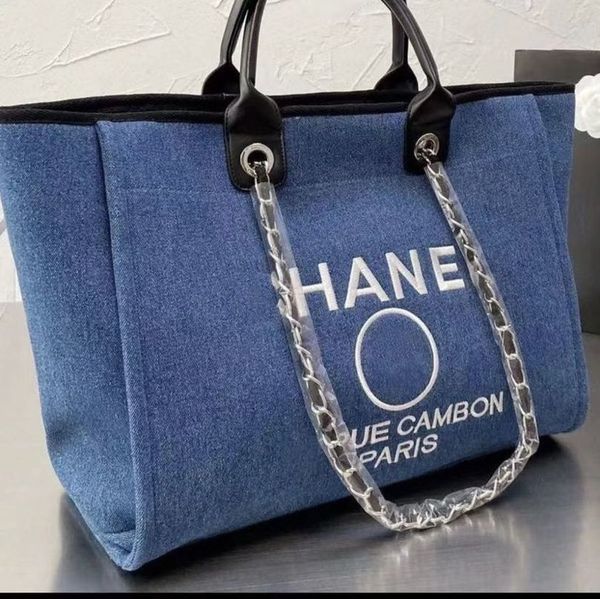

classic fashion luxury embroidered beach bags ch women brand canvas evening handbags female big shopping designer large capacity ladies bag
