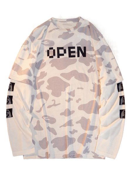 

men letter graphic 2 in 1 tee t4xv#, White;black