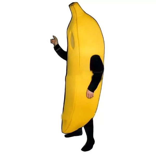 

big yellow banana mascot costumes halloween fancy party dress cartoon character carnival xmas easter advertising birthday party costume outf, Red;yellow