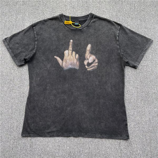 

vintage t-shirt men women washed heavy fabric tee short sleeve, Black;brown