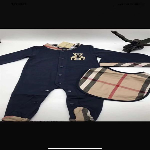 

baby clothe infant girl romper clothing sets designer pink color designer kid jumpsuits autumn long sleeve fashion 3-18 months288f, Blue