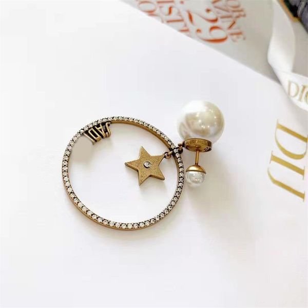 

big circle exaggerated earrings women's round brilliant diamonds personality nightclub brilliant diamonds earrings, Golden;silver
