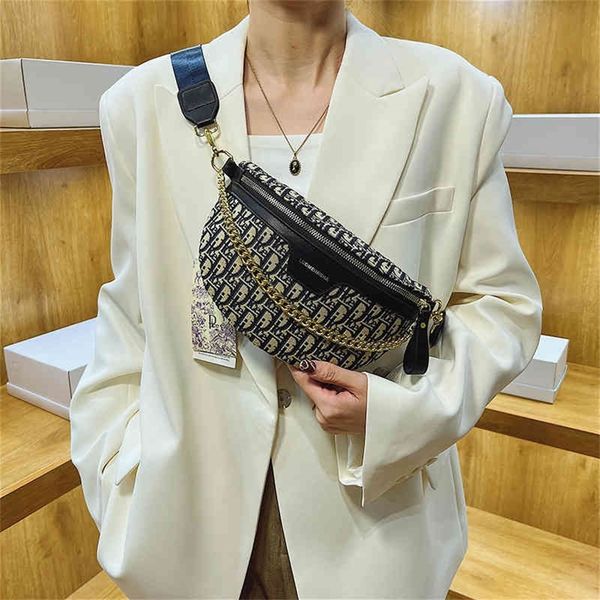 

fashion small canvas women's new chest texture waist fashion ins single messenger dumpling 80% off purse sales