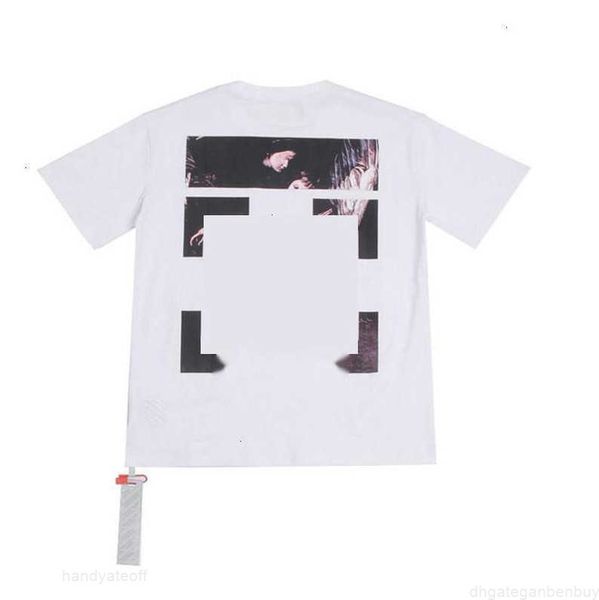 

fashion men's brand off designer cross t shirts gradient dissolve arrow printing short sleeves summer tee t-shirts casual tshirts whit, White;black