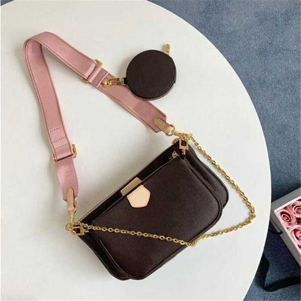 

brand designer shoulder bags multi pochette accessoires purses women luxury fashion favorite mini 3pcs set combination handbags crossbody