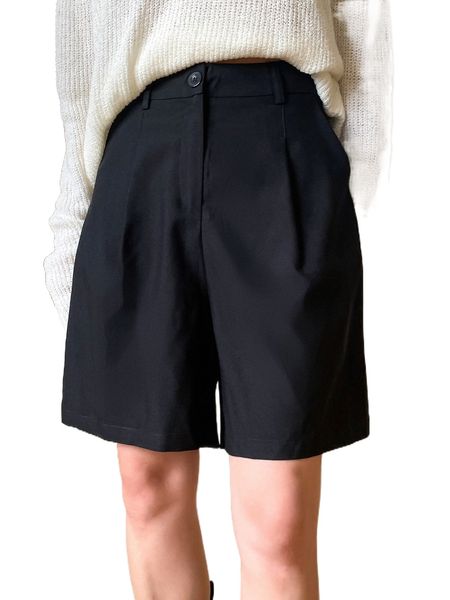 

dazy high waist fold pleated shorts g8ic#, White;black