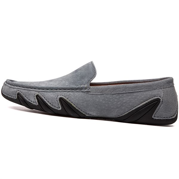 

brand fashion summer style soft moccasins men loafers genuine leather shoes men flats gommino driving shoes, Black
