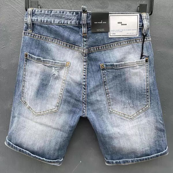 

dsqsury dsq jeans mens luxury designer jeans skinny ripped cool guy causal hole denim fashion brand fit jeans men washed pants 20176, Blue