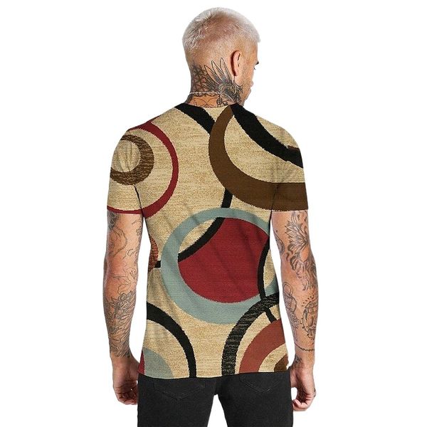 

men's tee t shirt shirt 3d print graphic prints geometry crew neck daily holiday print short sleeve casual designer big and tall khaki, White;black