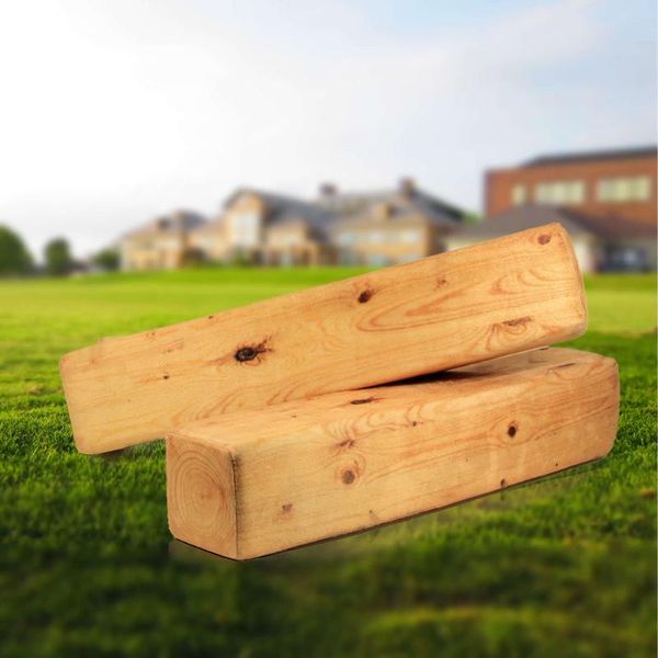 Cuscino Simulazione Cuscino in legno a forma di ceppo d'albero finto collo Snooze Block Stake CushionPillow