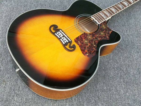 

sunburst cutaway 43 inches acoustic guitar maple body rosewood fingerboard