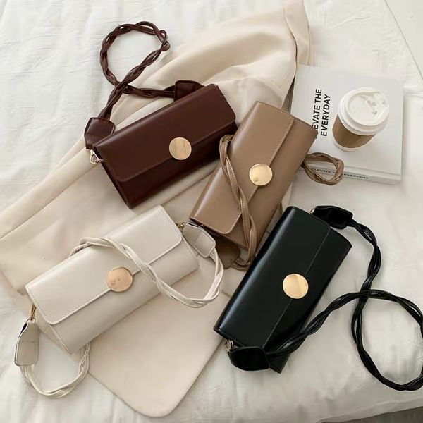 

2022 luxurys designers women gold chain crossbody bag leather handbag bags tote flip cover shoulder bag wallet cross plain purse89