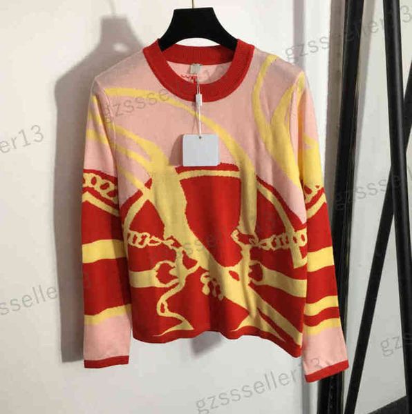 

designer womens sweaters sandro fashion brand hem pattern long sleeve sweater women clothing 0912, White;black