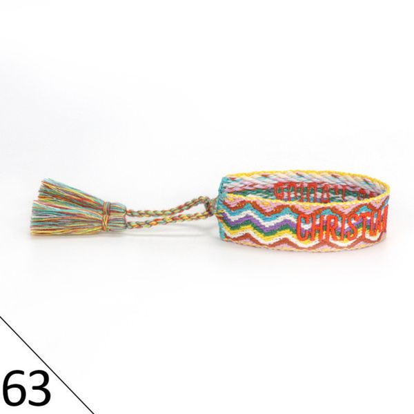 

woven designers friendship bracelets luxury brand d adjustable for womens mens vintage braided bracelet fashion embroidery tassel bangles je, Golden;silver
