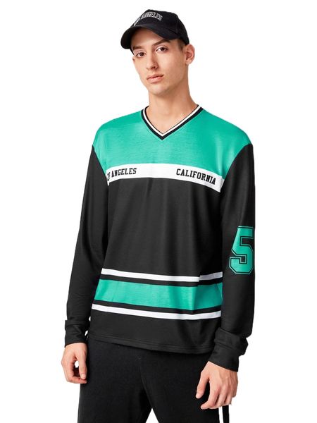 

men striped & letter graphic tee y4e8#, White;black