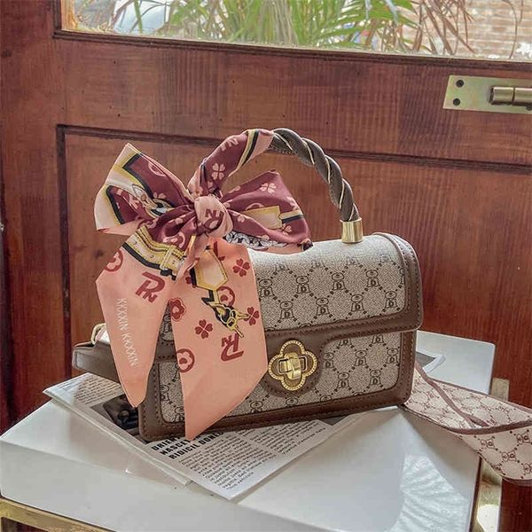 

75% off outlet store 2022 new korean fashion women's bow portable single shoulder texture messenger bag x9rk