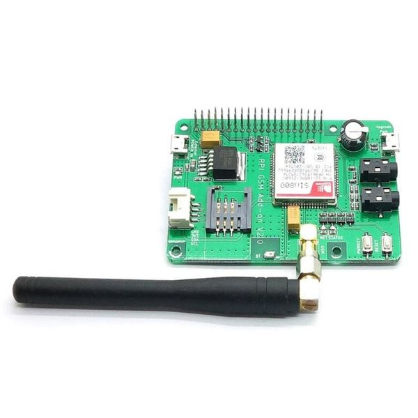 Интегрированные цепи HX Studio THEAD SIM800 GSM / GPRS Модуль для Raspberry Pi 3 модели B Add-On V2.0 также 2