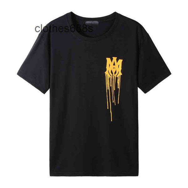 

popular clothing designer t-shirts a miryy-fluid men swweatshirts 2234 summer new cotton casual bone pattern clothes youth round neck short, White;black