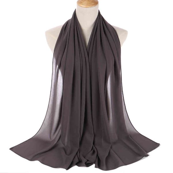 

monochrome pearl chiffon bubble scarf headdress women's headdress scarf, Blue;gray