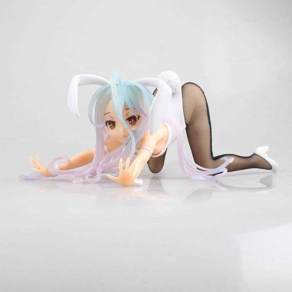 

huiya01 b-style anime no game no life shiro bunny pvc action figures anime figure collection model toys doll gift q0722