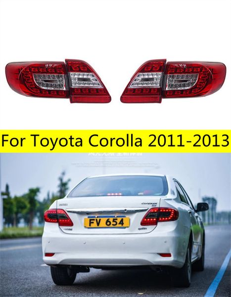 Autos Rücklicht Für Toyota Corolla 2011-20 13 Rückleuchten LED DRL Tagfahrlicht Nebel lichter engel augen Hinten parkplatz