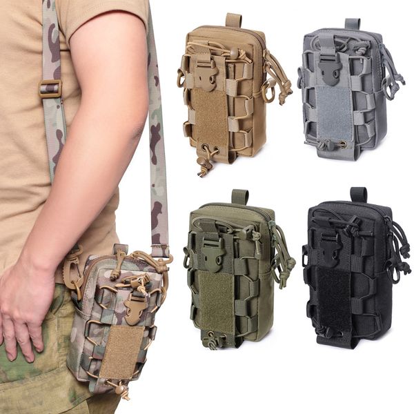 

tactical molle waist bag military bottle pouch outdoor vest pack edc tools mobile phone holder case hunting accessory fanny 220507