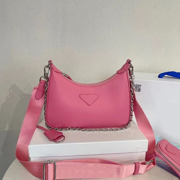 

women designers bags fashion shoulder handbag removable zip leather underarm bag lady wallet metal chain shoulder strap versatile 4 colors s