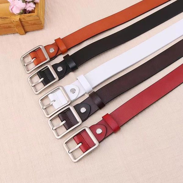 

belts for women designers luxurys belt solid color with trendy business buckle belt fashion casual valentine's day gift womanbelts very, Black;brown