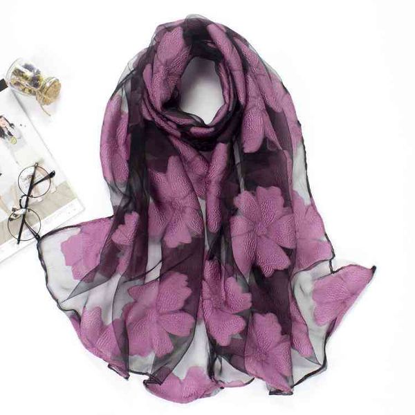

designer silk head scarf [quality assurance]new lace cut chiffon scarf spring and autumn shawl dual-purpose long leaf scarf woman mens, Blue;gray