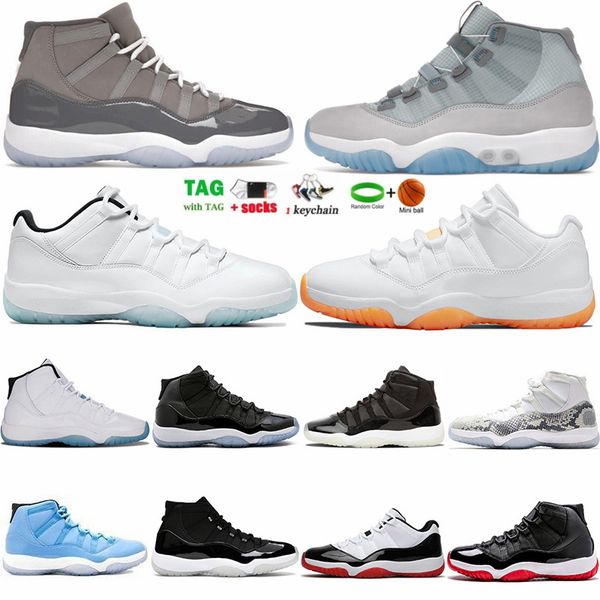 

11 athletic basketball shoes jumpman 11s cool grey high low concord legend blue gamma bright citrus bred metallic classic men women designer