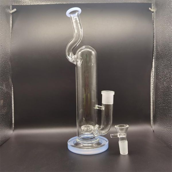 Wasserpfeife Pyrex Bong Tire Perc Glasbong 35 cm Höhe Dab Rig mit 18,8 mm weiblicher Gelenkschale