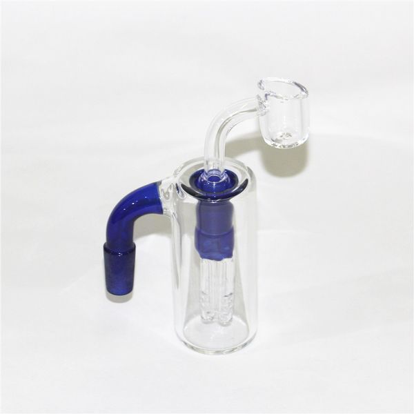 Wasserpfeifen Mini-Ölbrenner-Bong-Perkolator Raucherwasserpfeifen kleine Glasbongs Bubbler Aschefänger-Bong-Rigs Dab-Rig mit 14-mm-Steckertopf und Schlauch für Raucher