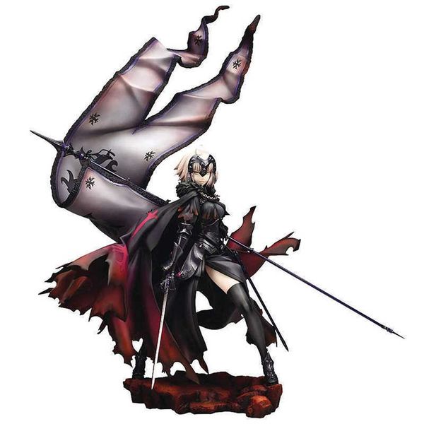 

huiya01 30cm japanese fate /grand order avenger jeanne d'arc alter pvc action figure anime figure collectible model toys gift q0722