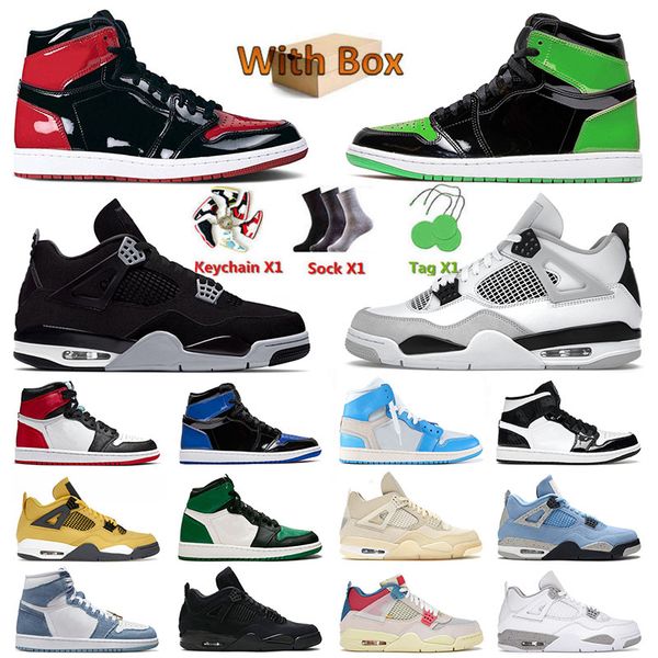

with box jumpman 1 4 designer basketball shoes for mens womens cactus jack 1s canvas black cat 4s iv panda mid carbon fiber dutch green snea