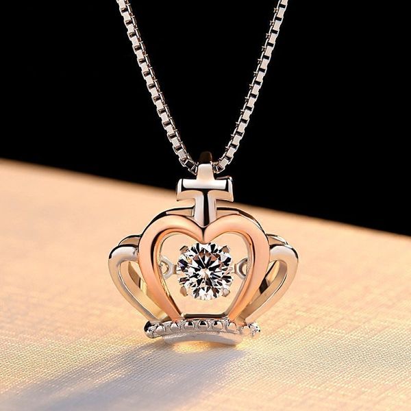 

silver plated necklace women's version short clavicle chain simple pendant jewelry mixed batch