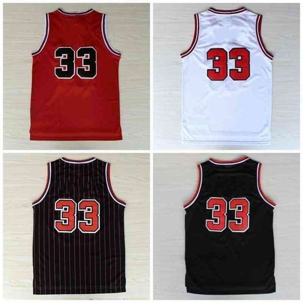 

vintage 33 jersey men 1992 8 basketball jerseys black white red navy blue stitched, Black;red