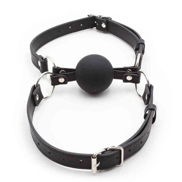 Nxy Sm Bondage Sex Toys per coppie Bdsm Equipment Silicone Gag Bocca Plug Giochi per adulti Giocattolo Gay 220423