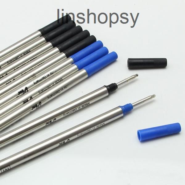 

10 pieces/lot 0.7mm black / blue m 710 refill for roller ball pen stationery write smooth accessories wholesale price, Black;red