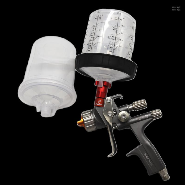 

professional spray guns style g5 plus gun with adapter tank air quick-connect wash-paint mixing cup sprayer
