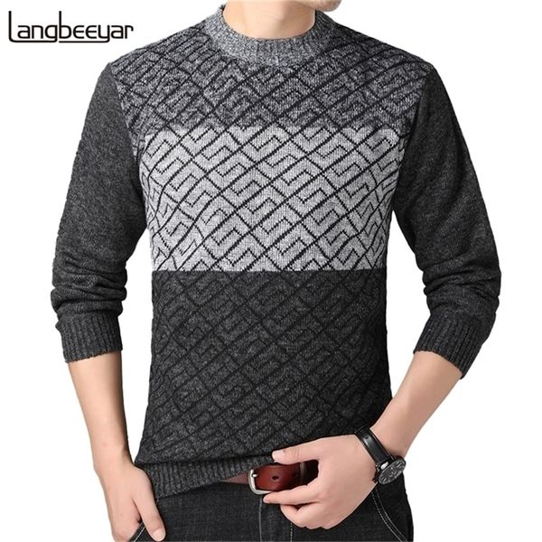 

fashion brand knit winter pullover sweaters for men half turtle neck autum winter woolen casual jumper men clothes 201221, White;black