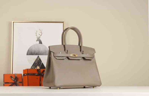 

zeng zengchun hand stitched h family portable women's bag bk25bk30 french epsom leather m8 asphalt ash