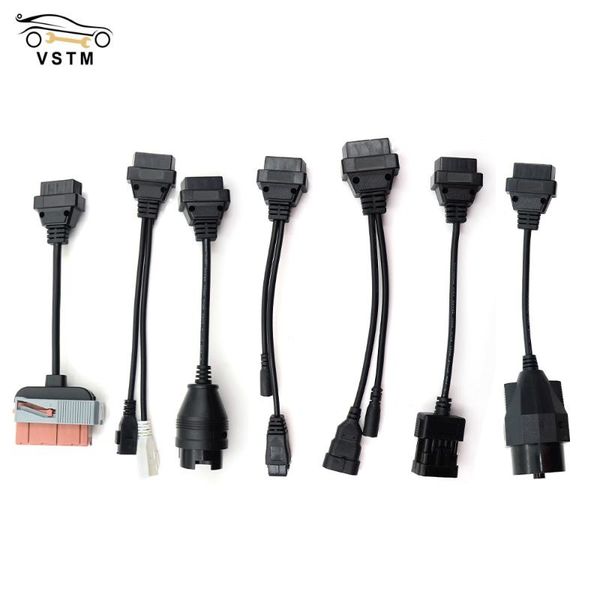 Диагностические инструменты Ing Full Set 8 Truck Cables OBD2 Инструмент OBD OBDII 2 Подключите кабель для грузовых автомобилей