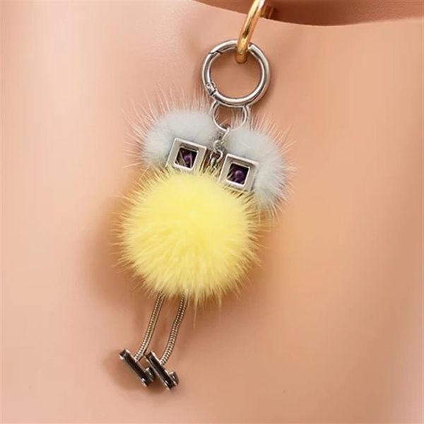 

cute monster keychain/whole mode fashion keychain289d, Black