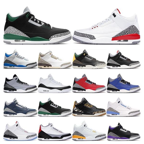 

3s 3 men basketball shoes black cement cat pure white tinker green mocha wolf grey cyber monday city of flight mens trainer sports sneakers