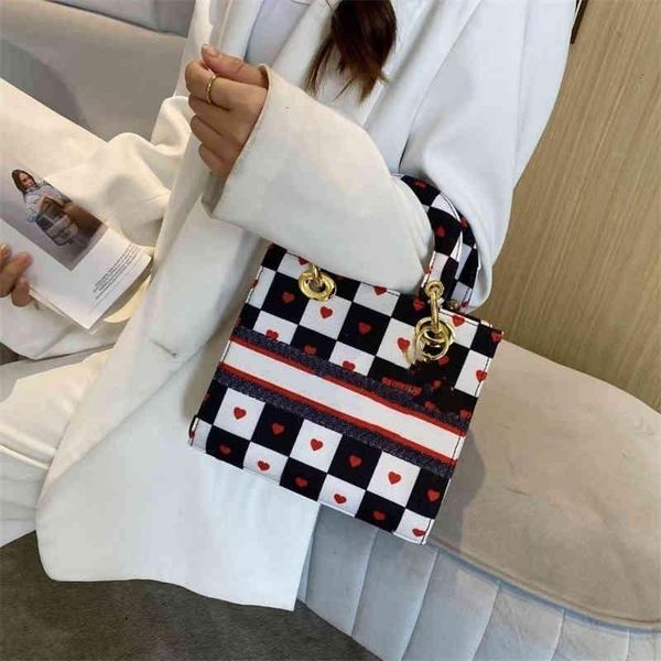 

high sense small square bag 2022 spring/summer new niche design women's op40 fashion versatile one shoulder diagonal span retro tote ha