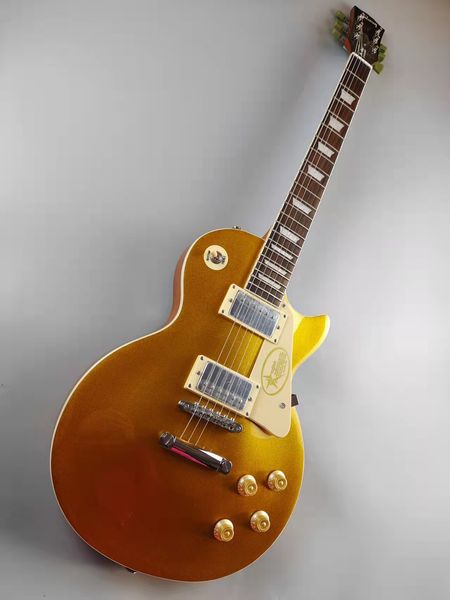 

electric guitar, gold lp, mahogany body, rosewood fingerboard, in stock