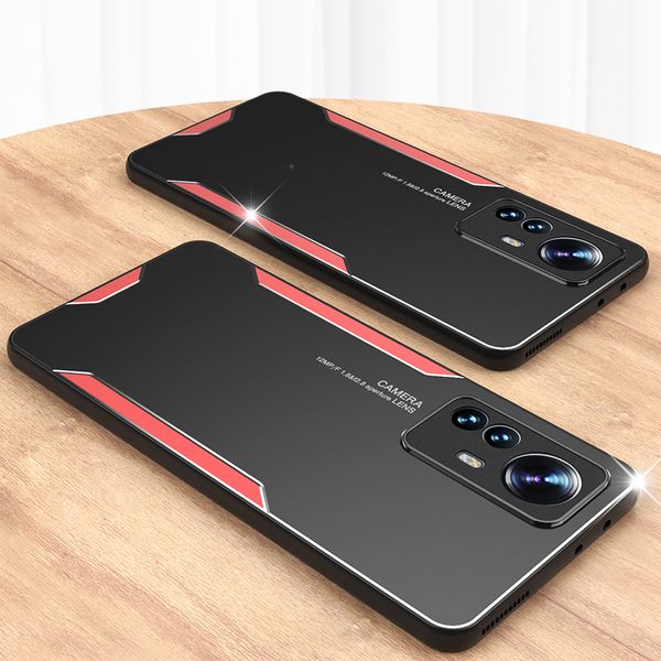 ALUMINUM -LEGRIEBEN MATTE HABEN für Xiaomi Redmi Anmerkung 11s 10S POCO X3 NFC F3 MI 12x 11i 11 Ultra 10t Lite 11T 10 Pro TPU -Rahmenabdeckung