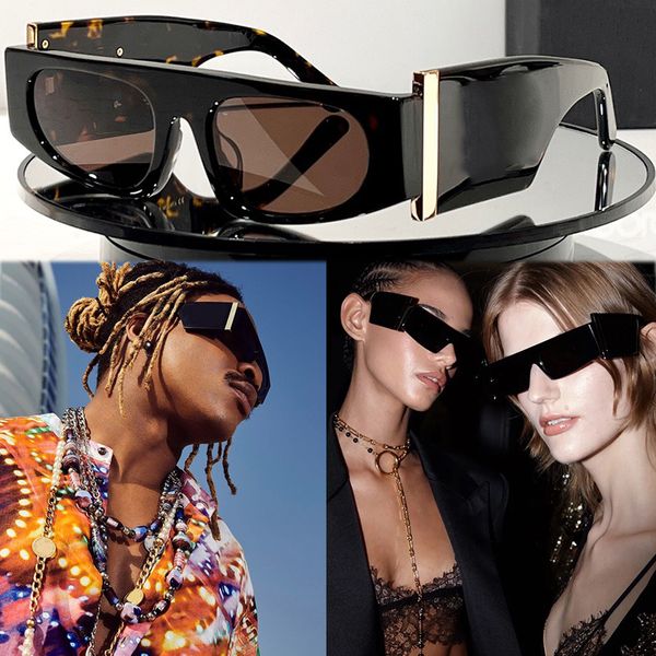 occhiali da sole incrociati sfilata di moda ragazze cantate D4412 stile moderno per rafforzare il messaggio ottimista passerella fashion party prima scelta con scatola originale
