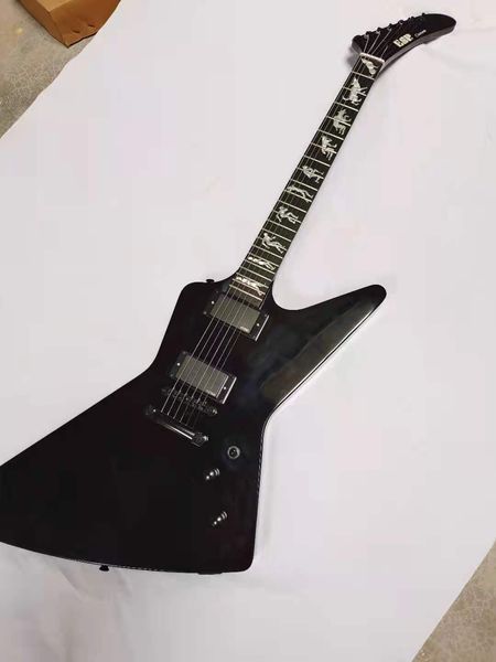 

gaopin special-shaped electric guitar, black and cream yellow, emg pickup, mx220, delivered in stock