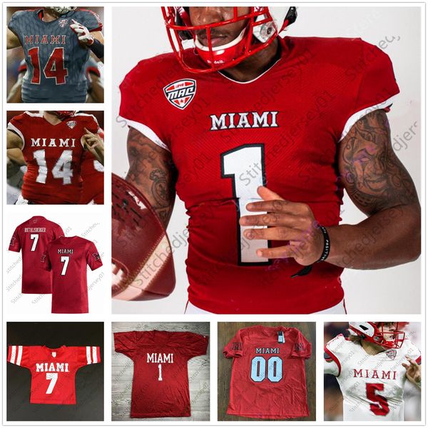 

miami redhawks football jersey ncaa college ben roethlisberger brett gabbert jaylon r tyre shelton james maye mens youth women, Black